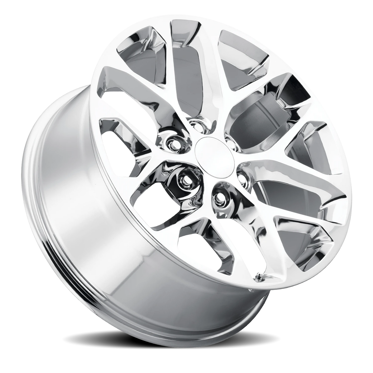 Replica Alloys Snowflake 22x9 +24 6x139.7mm 78.1mm Chrome