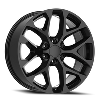 Replica Alloys Snowflake 20x9 +27 6x139.7mm 78.1mm Gloss Black