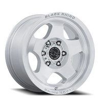Black Rhino Sol 17x8" 5x114.3mm 72.56mm CB +20mm Gloss Silver Machined Face