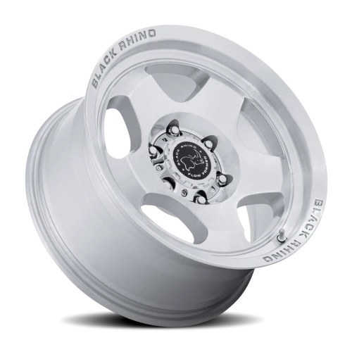 Black Rhino Sol 17x8" 5x114.3mm 72.56mm CB +20mm Gloss Silver Machined Face