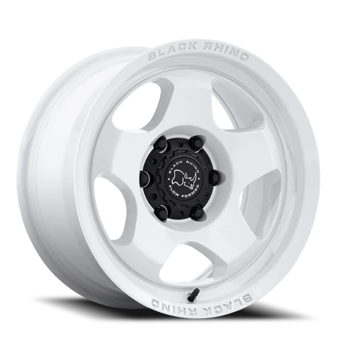 Black Rhino Sol 17x9" 6x120mm 74.6mm CB +12mm Gloss White
