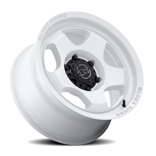 Black Rhino Sol 17x8.5" 6x135mm 87.1mm CB 0mm Gloss White