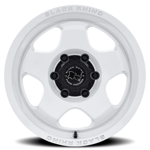 Black Rhino Sol 17x8.5" 6x139.7mm 106.1mm CB 0mm Gloss White