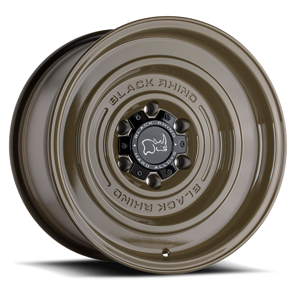 Black Rhino Solid 17x9.5" 5x127mm 71.6mm CB -18mm Gloss Alligator Green