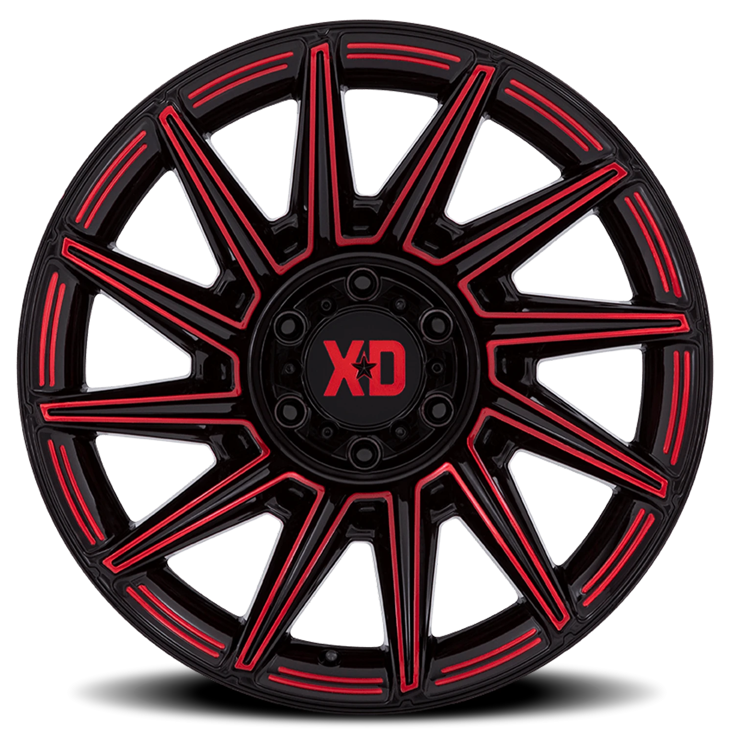 XD Series Specter 20x10" 6x139.7mm 106.1mm CB -18mm Gloss Black Red Tint