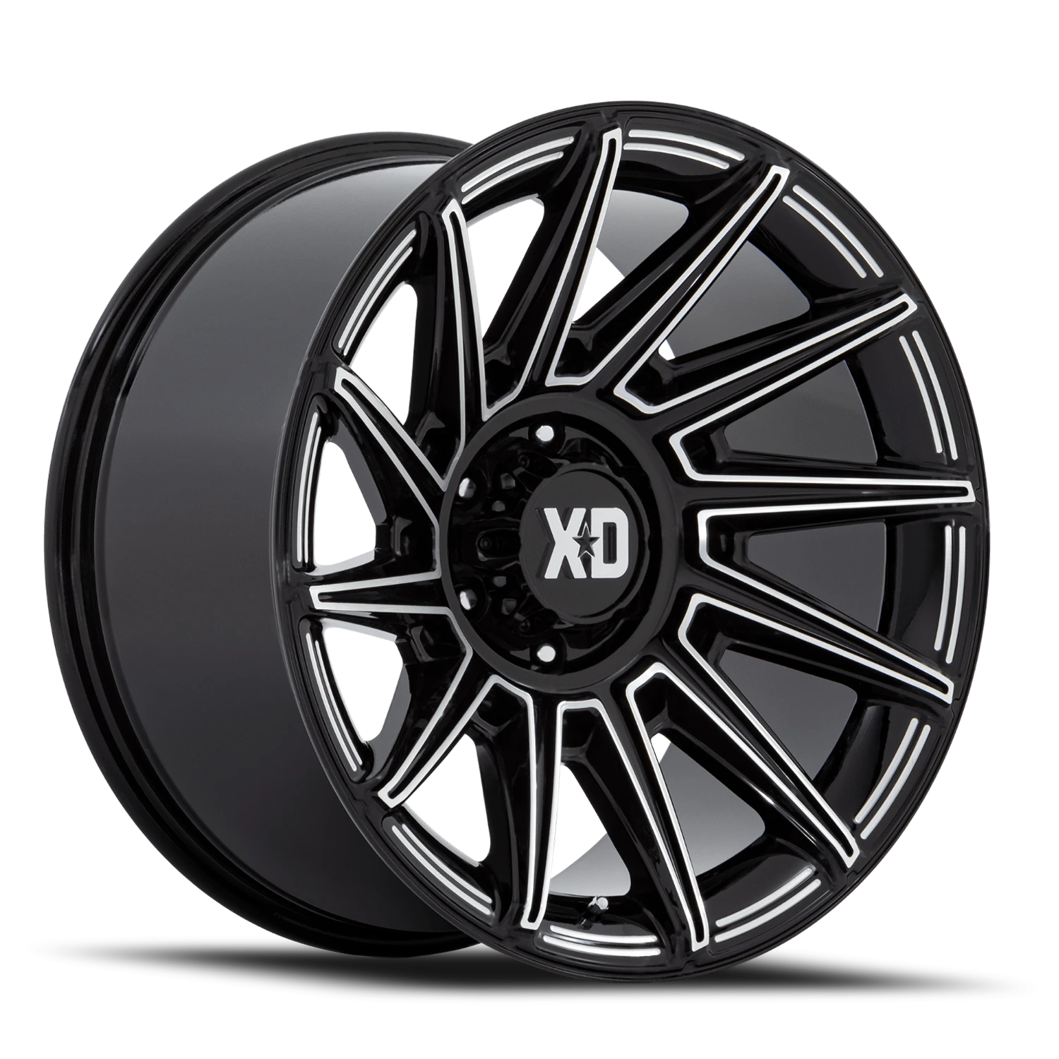 XD Series Specter 20x10" 8x165.1mm 125.1mm CB -18mm Gloss Black Milled