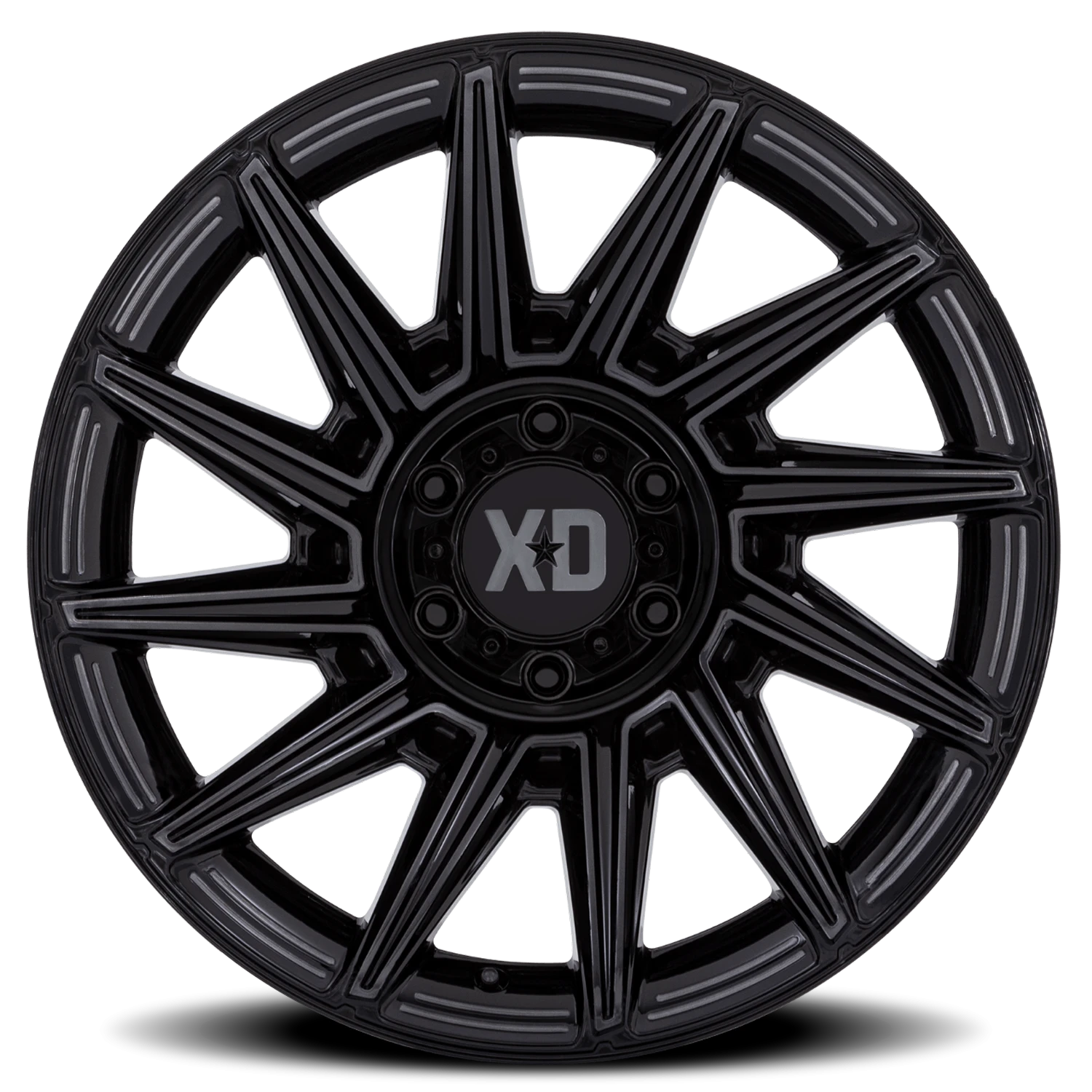 XD Series Specter 20x10" 6x135mm 87.1mm CB -18mm Gloss Black Gray Tint