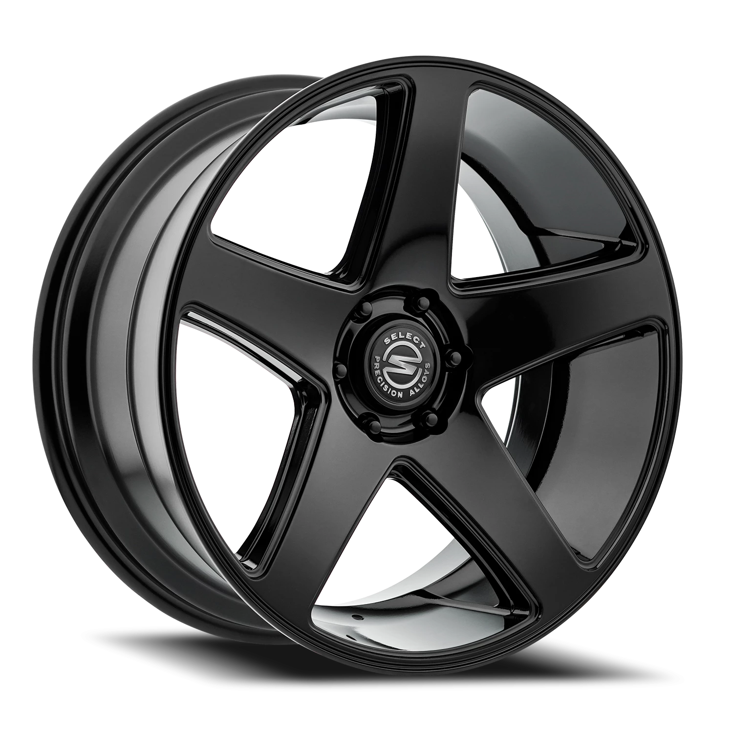 Select Precision Alloys Spectrum 22x10" 6x135mm 87.12mm CB +30mm Gloss Glossy Black