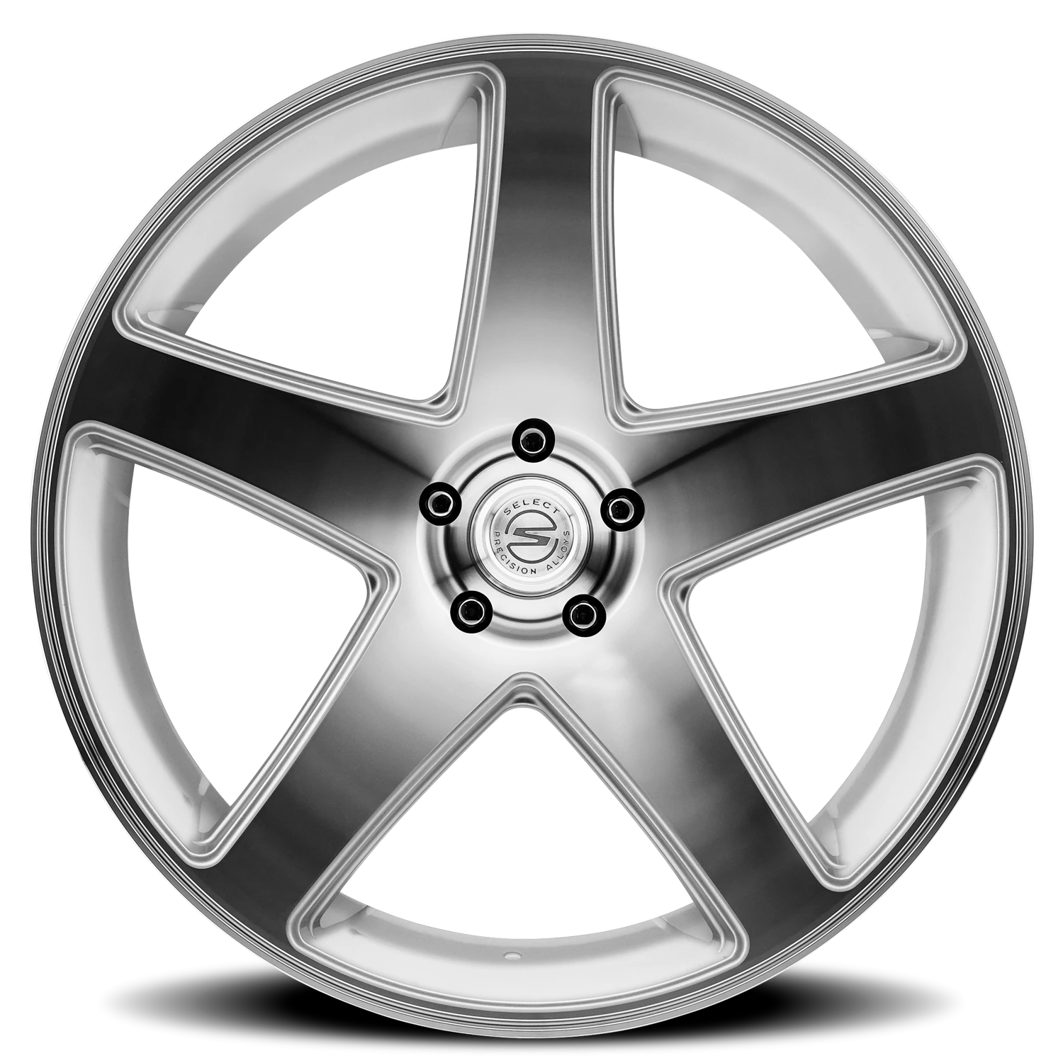 Select Precision Alloys Spectrum 24x10" 5x127mm 78.1mm CB +15mm Gloss Silver Machined