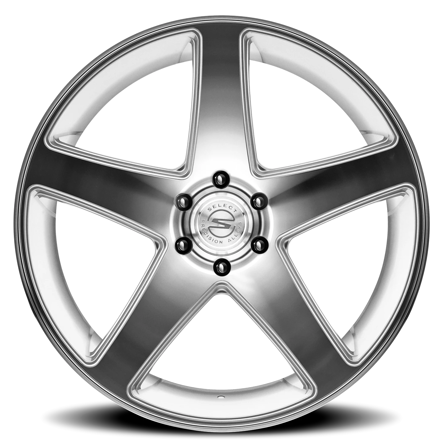 Select Precision Alloys Spectrum 22x10" 6x139.7mm 106.1mm CB +19mm Gloss Silver Machined
