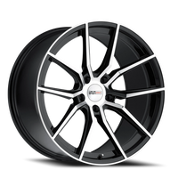 Cray Spider 19x10.5" 5x120.65mm 70.3mm CB +65mm Gloss Black Mirror Cut Face
