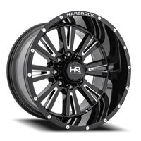 Hardrock Offroad Spine Xposed H503 20x9" 8x170mm 125.2mm CB 0mm Gloss Black Milled