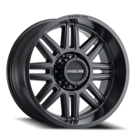 Raceline Split 20x9" 5x127mm 78.1mm CB 0mm Satin Black