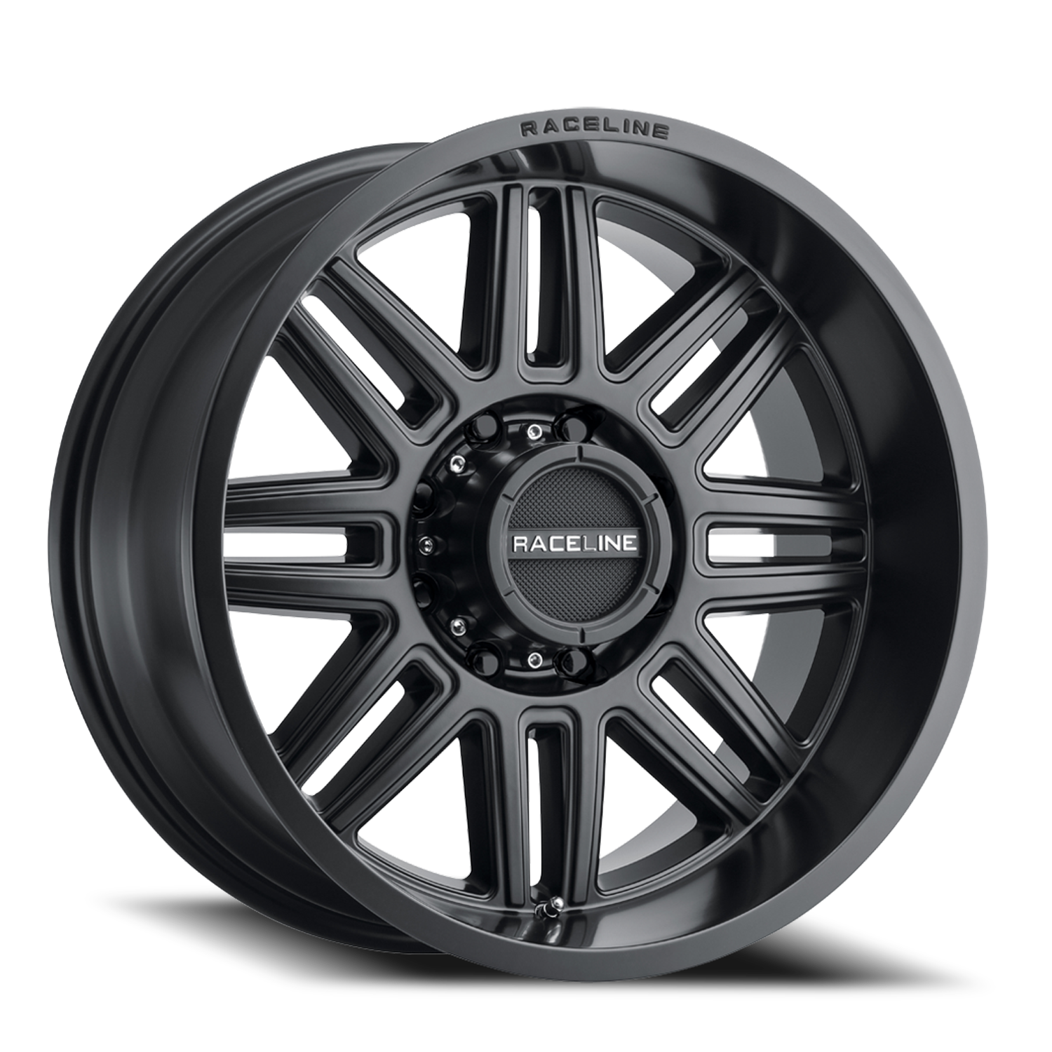 Raceline Split 17x9" 8x165.1mm 125.2mm CB +18mm Satin Black