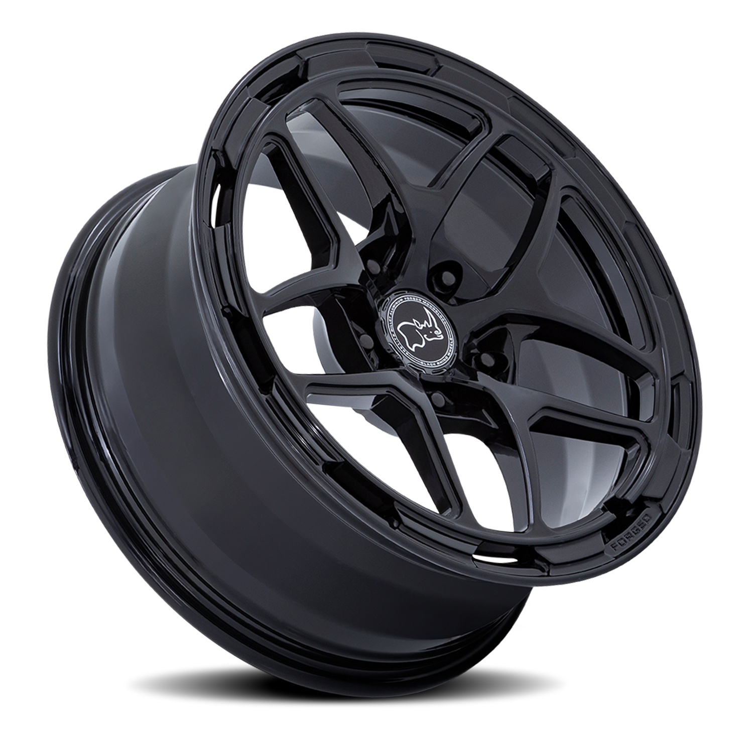 Black Rhino Stallberg Forged 18x8" 5x130mm 71.6mm CB +20mm Gloss Black