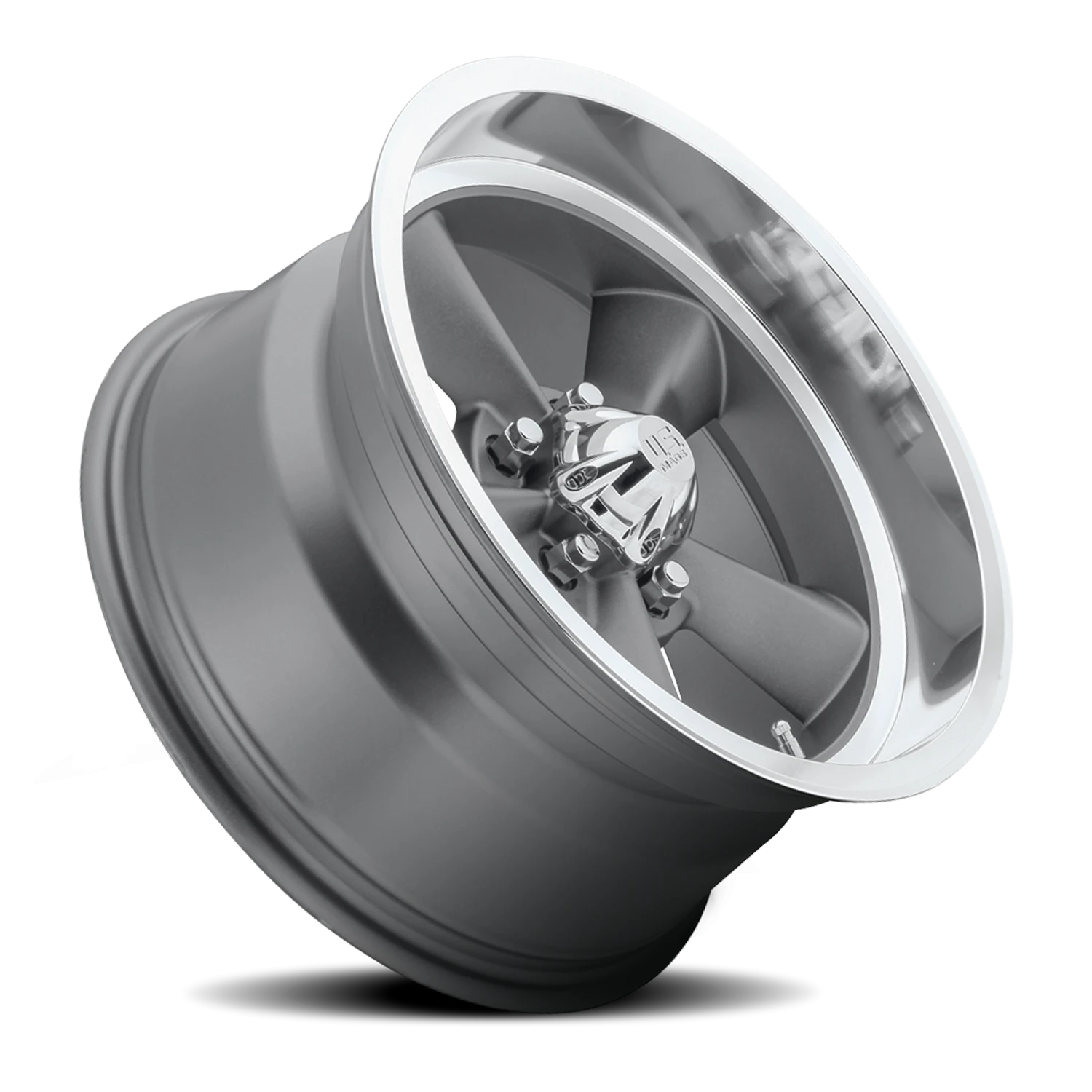 US Mags Standard 15x9" 5x120.65mm 72.56mm CB +1mm Matte Gunmetal