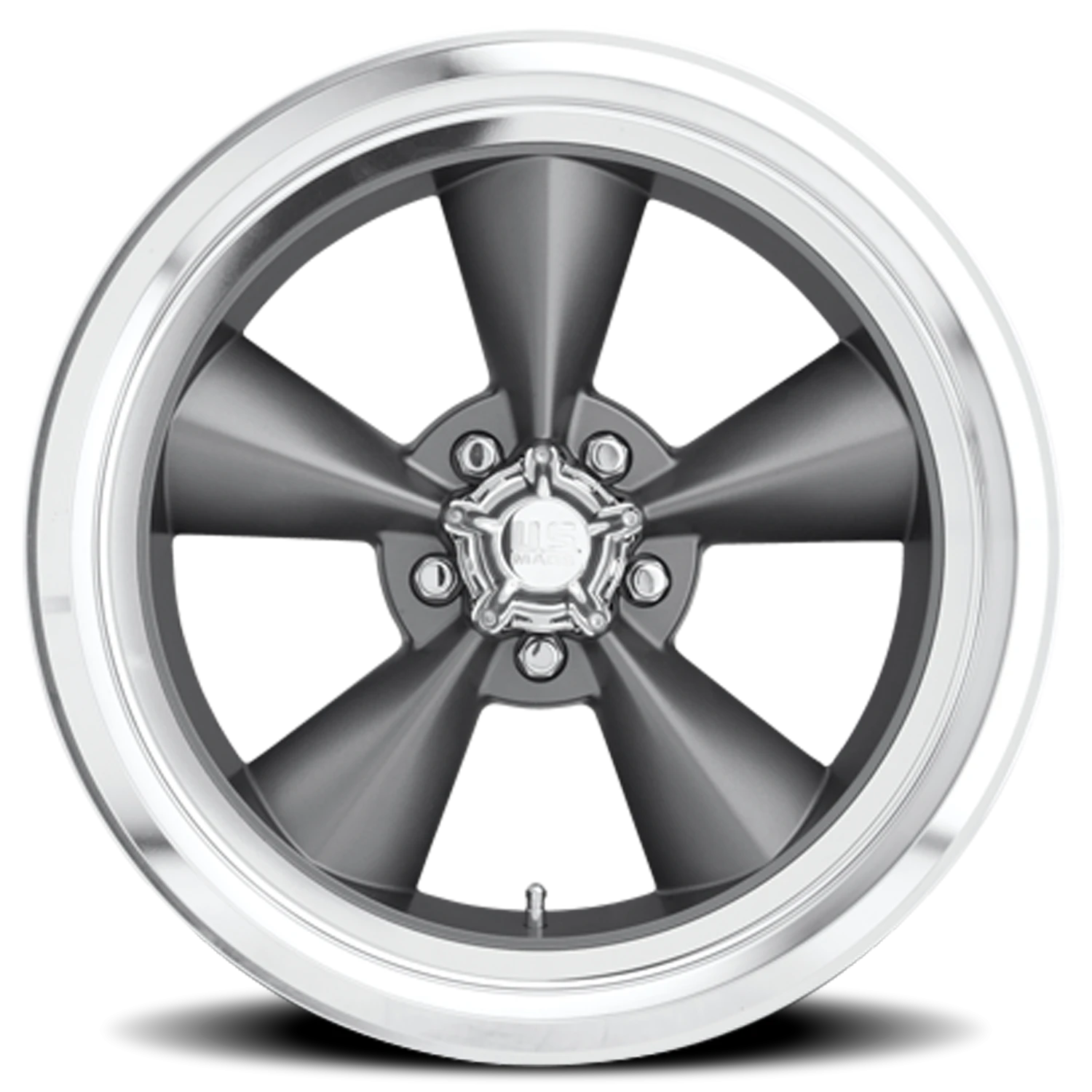 US Mags Standard 15x9" 5x120.65mm 72.56mm CB +1mm Matte Gunmetal