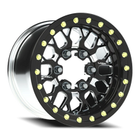 Vision 346BL 15x10 +25 6x139.7mm 110mm Gloss Black Milled Spokes