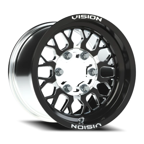 Vision 346 15x10 +25 6x139.7mm 110mm Gloss Black Milled Spokes