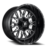 Fuel Stroke 18x9 -12 5x114.3mm 78.1mm Gloss Black Milled