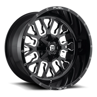 Fuel Stroke 20x9" 6x135mm 106.3mm CB +1mm Gloss Black Milled