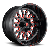 Fuel Stroke D612 20x10 -19 6x135/6x139.7mm 106.1mm Gloss Red Milled