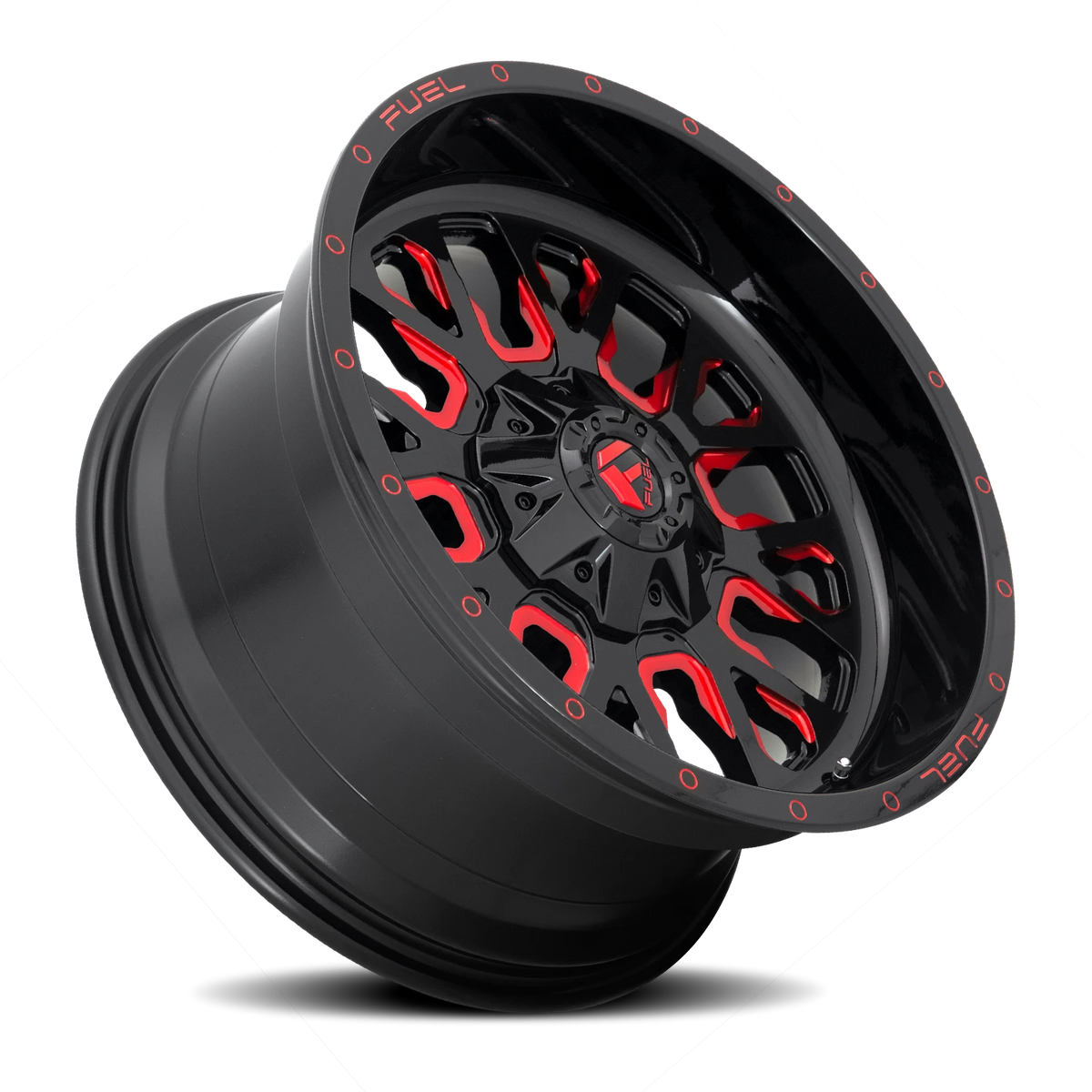 Fuel Stroke 20x10 -18 6x135mm 106.3mm Gloss Red Milled