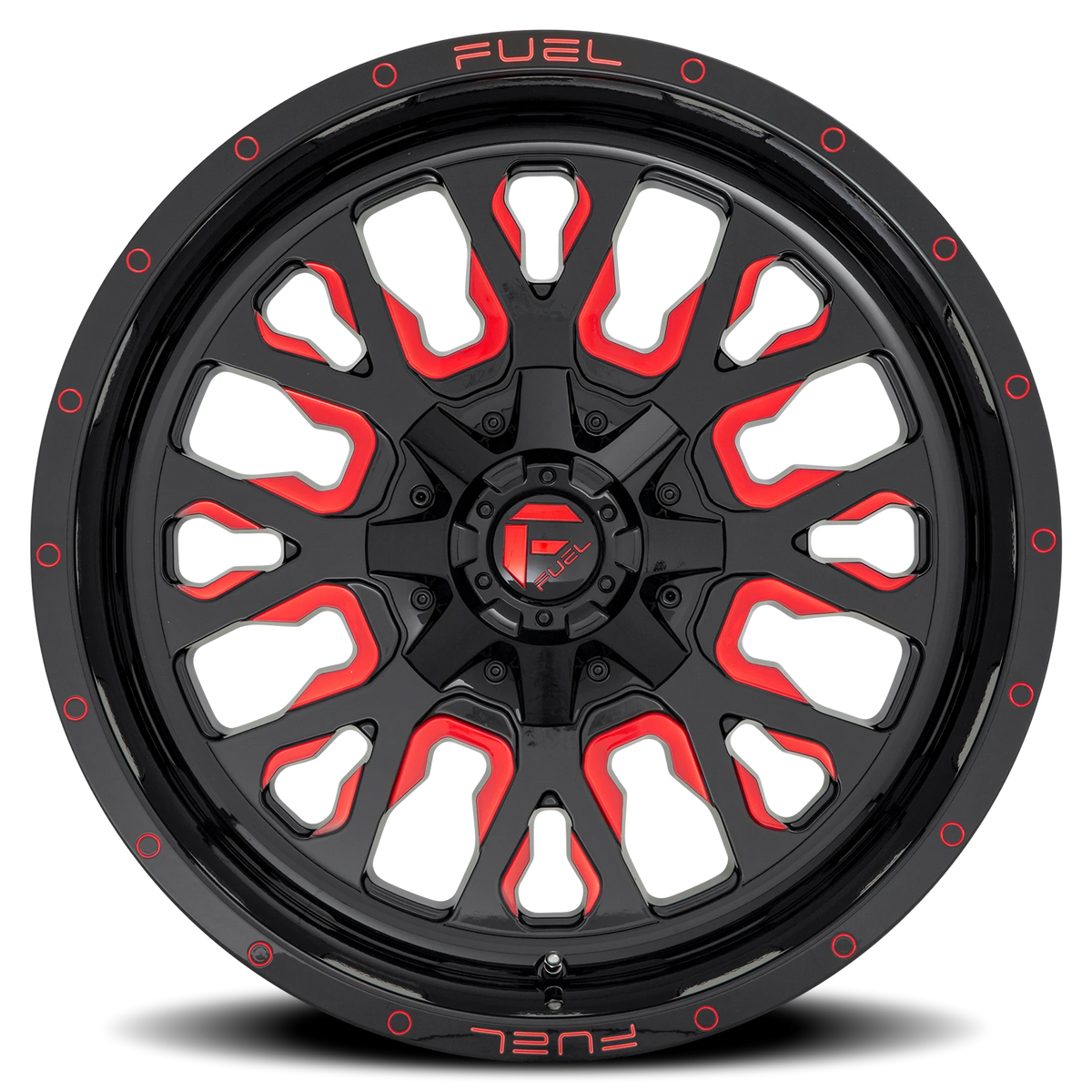 Fuel Stroke 18x9 -12 6x135mm 106.3mm Gloss Red Milled