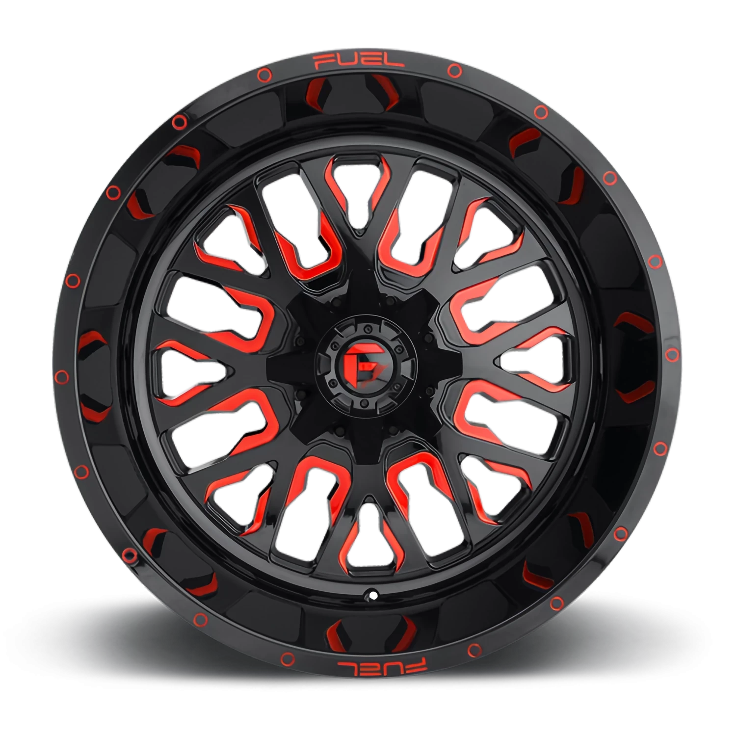 Fuel Stroke D612 18x9 -12 5x114.3/5x127mm 78.1mm Gloss Red Milled