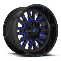 Fuel Stroke 20x9" 6x135mm 106.3mm CB +1mm Gloss Blue Milled