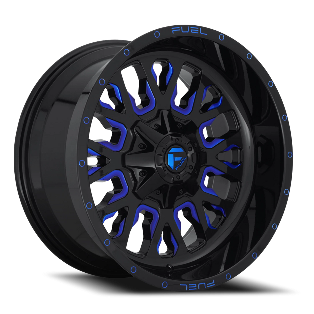 Fuel Stroke 18x9 +1 6x135mm 106.3mm Gloss Blue Milled