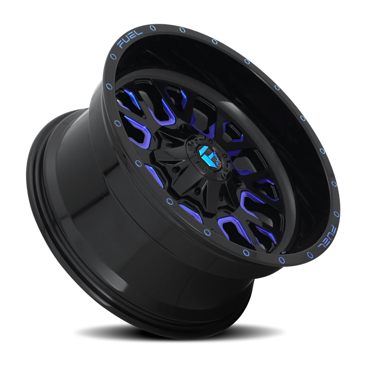 Fuel Stroke 17x9 +1 6x135mm 106.3mm Gloss Blue Milled