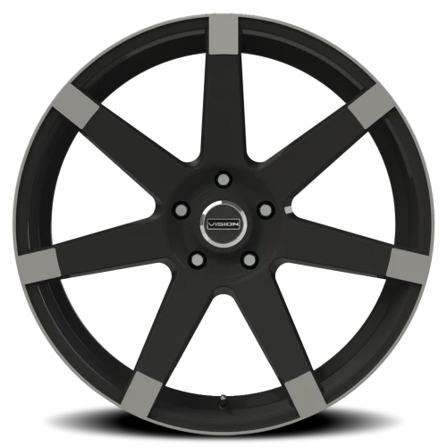Vision 9042 22x9.5 +15 5x120mm 74.1mm Matte Black Anthracite Spoke Ends