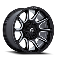 Fuel Super C 22x10" 8x165.1mm 125.1mm CB +10mm Gloss Black Milled