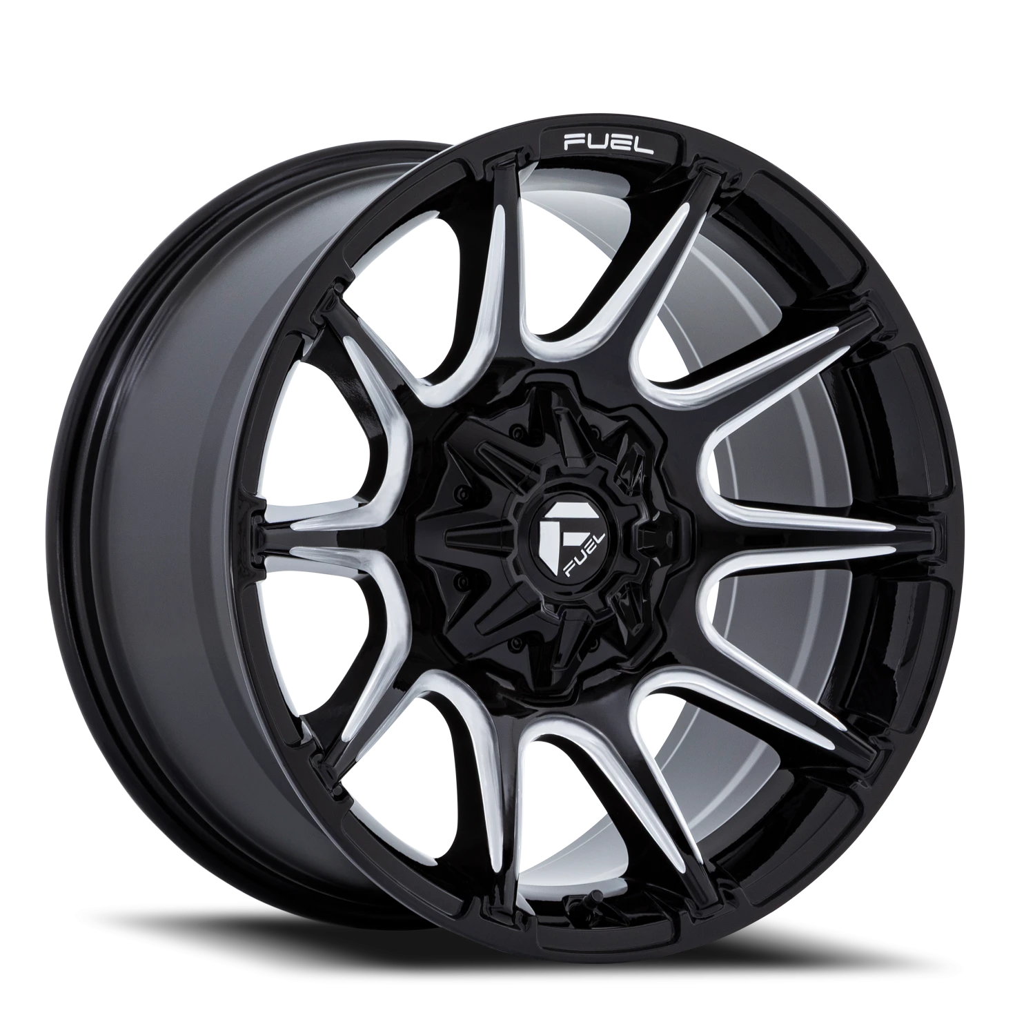 Fuel Super C 20x9" 8x170mm 125.1mm CB +1mm Gloss Black Milled