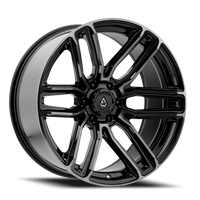 Arena Supreme 20x9" 6x139.7mm 106.1mm CB +1mm Gloss Glossy Black Brushed DDT Face Clear