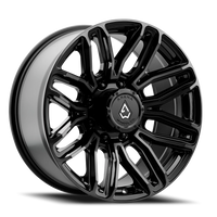 Arena Supreme 20x9" 8x170mm 125.1mm CB 0mm Gloss Glossy Black Brushed DDT Face Clear
