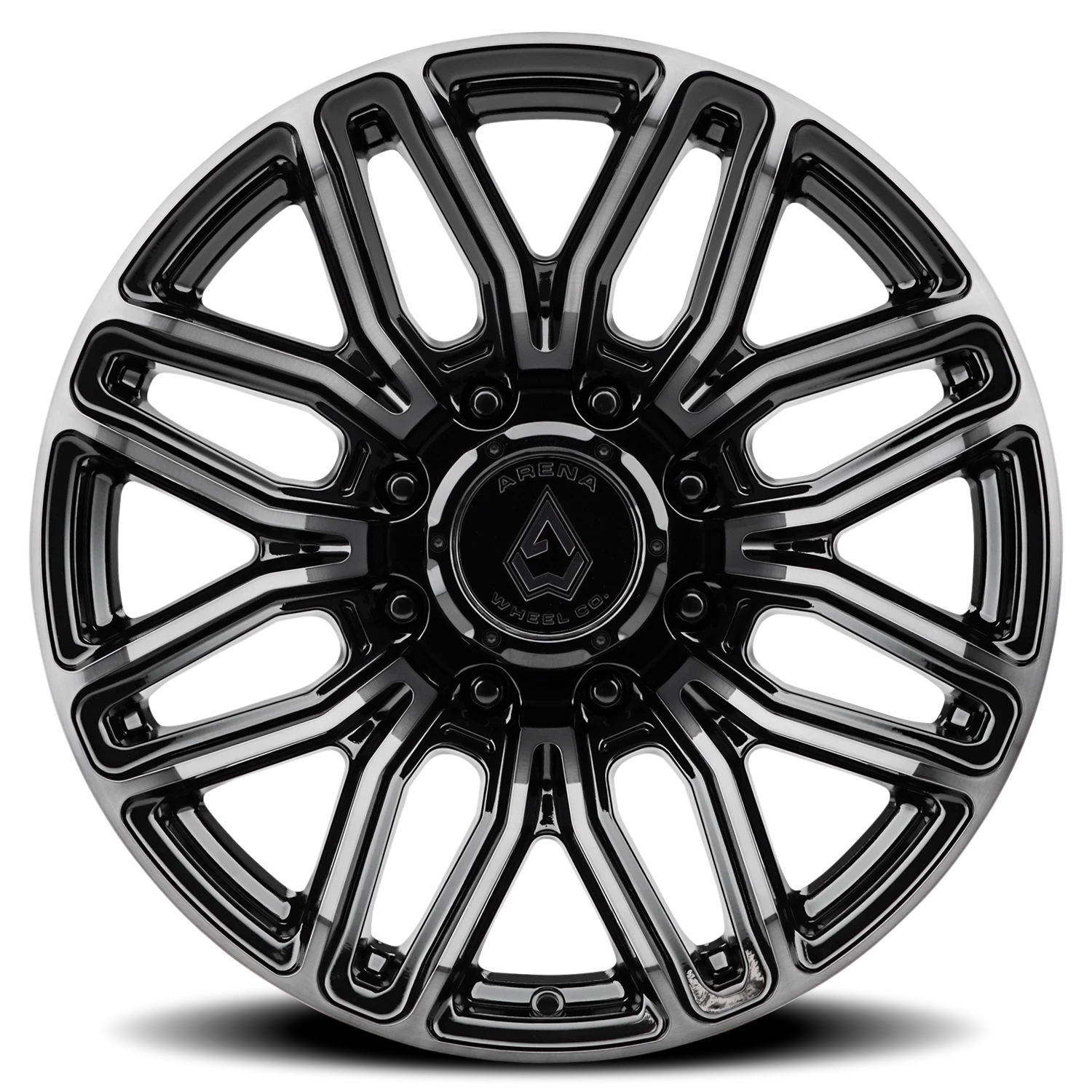 Arena Supreme 20x9" 8x170mm 125.1mm CB 0mm Gloss Glossy Black Brushed DDT Face Clear