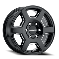 Raceline Surge Van 156B 16x6.5 +45 6x130mm 84.1mm Gloss Black Milled