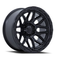 Fuel Surge 20x9" 6x135mm 87.1mm CB +20mm Matte Black Gloss Black Lip