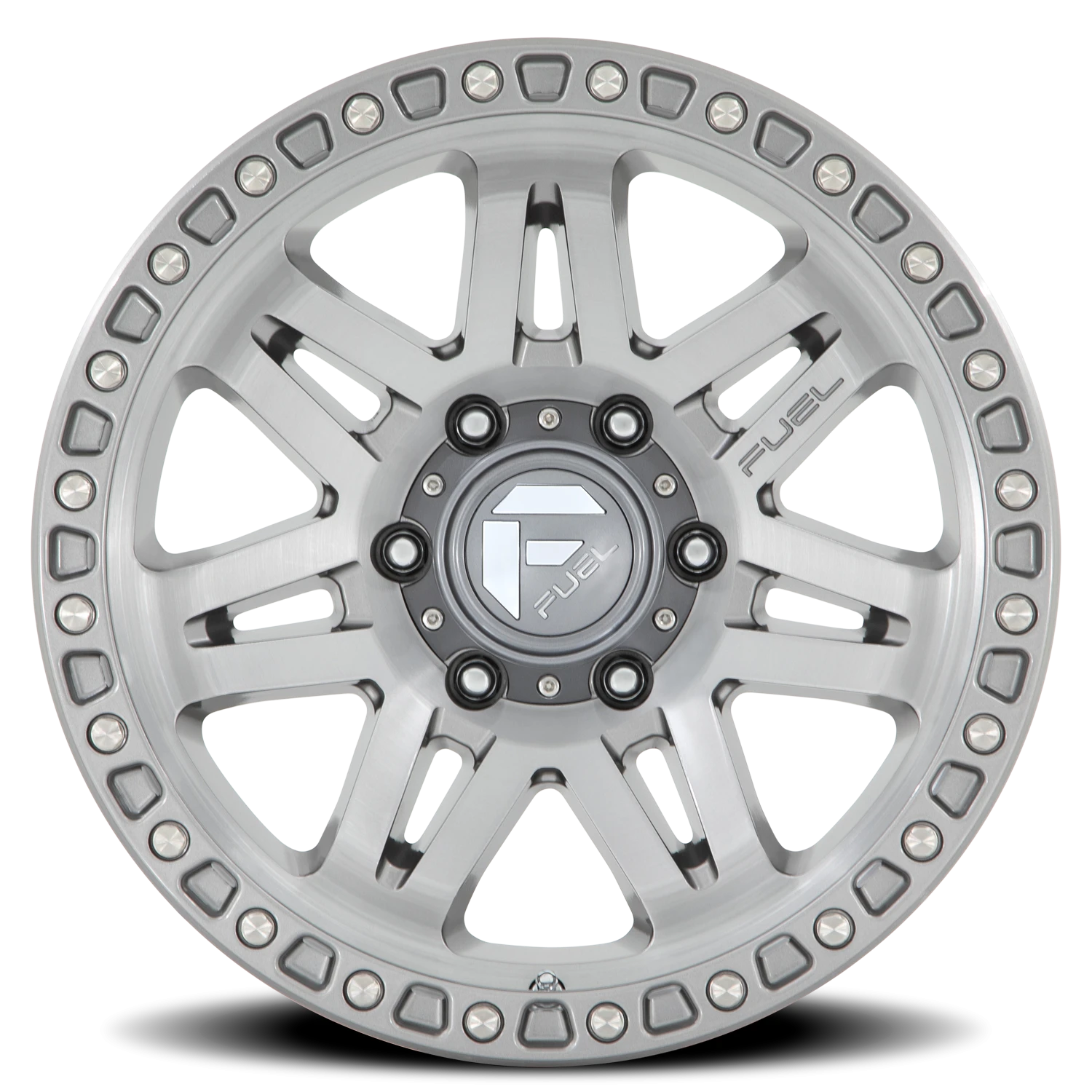 Fuel Syndicate D812 17x9 +1 6x139.7mm 106.1mm Platinum