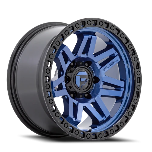 Fuel Syndicate 17x9 +1 6x139.7mm 106.1mm Dark Blue Black Ring