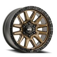 G-FX TR-26 18x9 +0 6x139.7mm 106.2mm Bronze Black Lip-Matte Black Bolts
