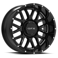 G-FX TM5 18x9 +0 5x127mm 78.3mm Gloss Black Milled