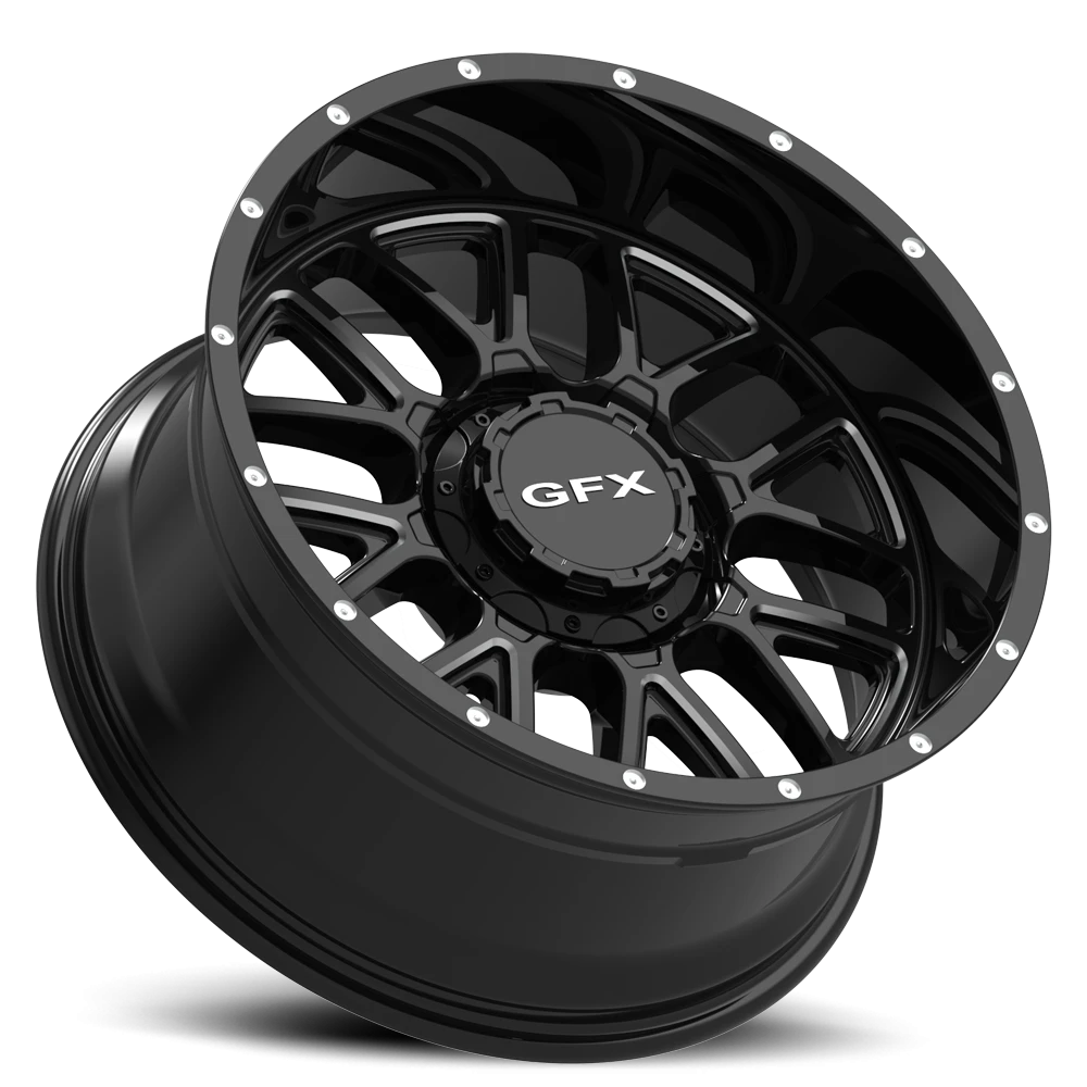 G-FX TM5 18x9 +0 5x127mm 78.3mm Gloss Black Milled