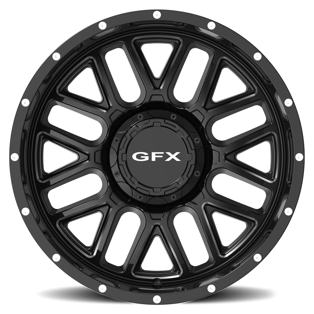 G-FX TM5 18x9 +0 5x127mm 78.3mm Gloss Black Milled