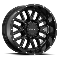 G-FX TM5 18x9 +12 8x180mm 124.2mm Gloss Black Milled