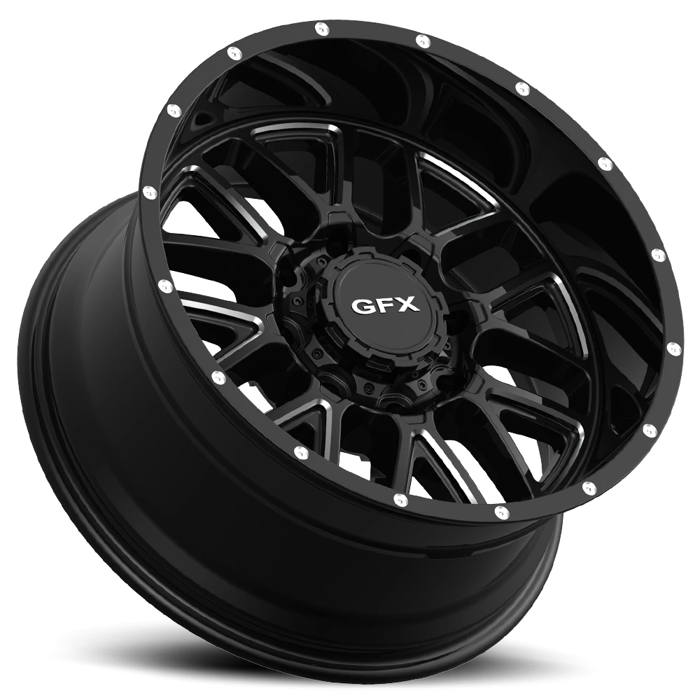G-FX TM5 20x10 -19 8x170mm 125.2mm Gloss Black Milled
