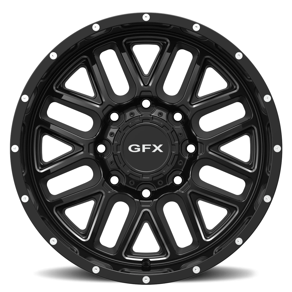G-FX TM5 18x9 +12 8x180mm 124.2mm Gloss Black Milled
