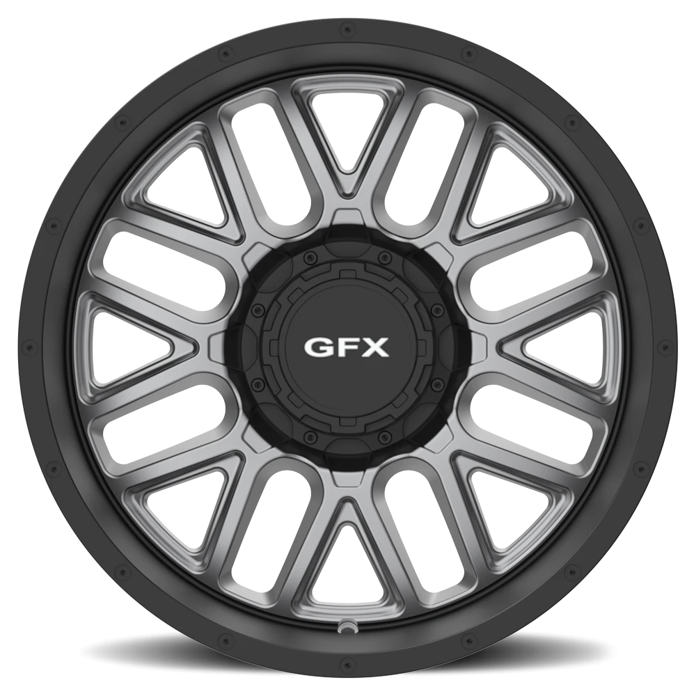 G-FX TM5 20x9 +0 6x139.7mm 106.2mm Matte Grey Matte Black Lip